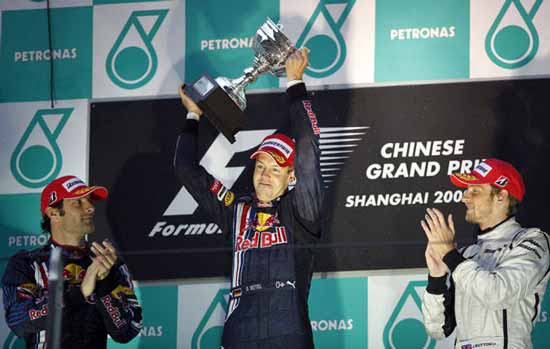 podio gp da china /formula 1 2009