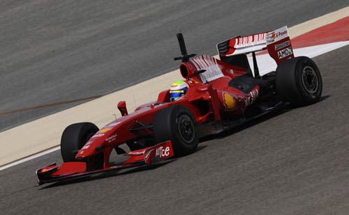 felipe massa ferrari f60 2009 testando no Bahrain