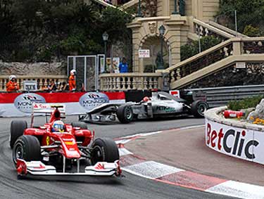 formula 1 2010 monaco alonso e schumacher