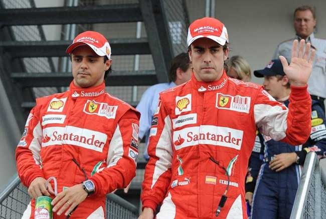 formula 1 2010 gp alemanha massa e alonso