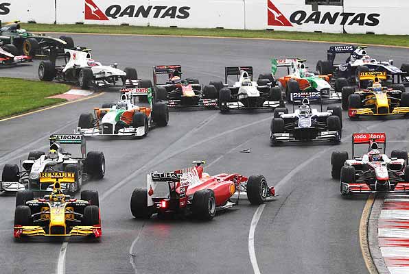 largada GP australia f1 2010 