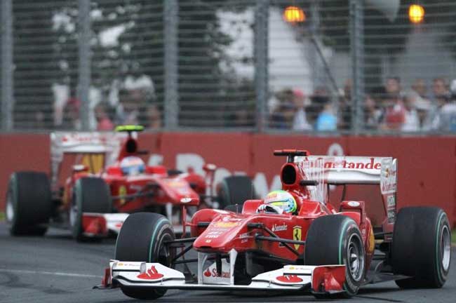 felipe massa e fernando alonso / f1 2010 australia