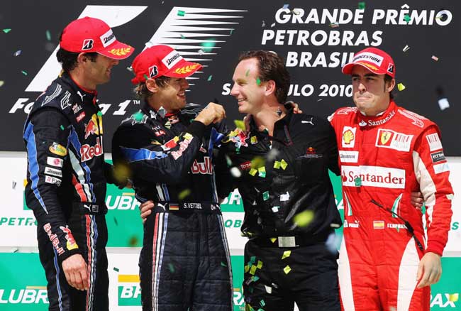 formula 1 2010 podio gp do brasil