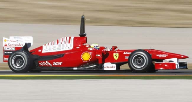 felipe massa f1 2010 testes em valencia