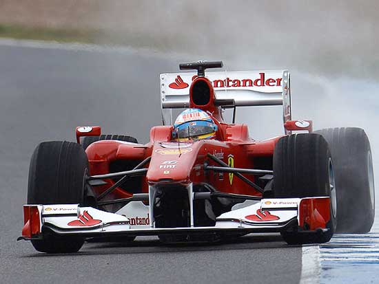 Fernando Alonso ferrari teste em jerez 2010