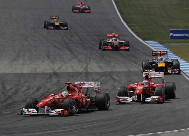 formula 1 2010 gp alemanha massa e alonso
