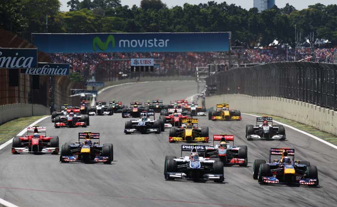 formula 1 2010 largada gp do brasil