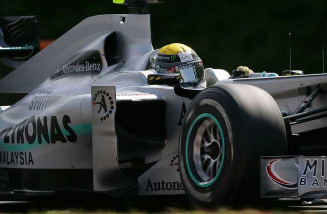 nico rorbserg mercedes gp f1 2010 hungria