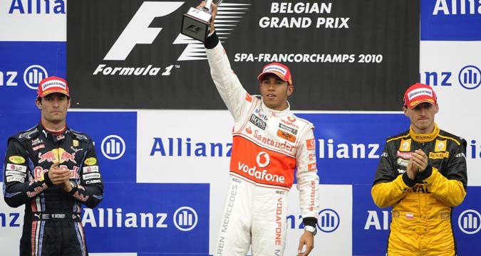 podio f1 2010 belgica
