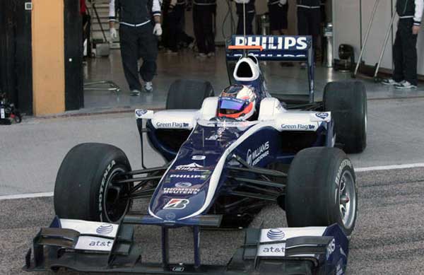 rubens barrichello williams f1 2010 testes em valencia