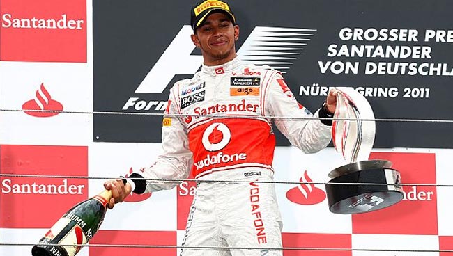 formula 1 2011 lewis hamilton podio gp alemanha nurburgring