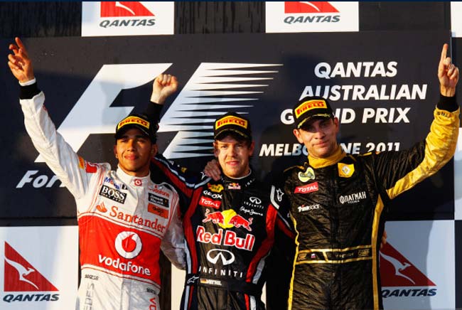 podio f1 2011 gp austrália