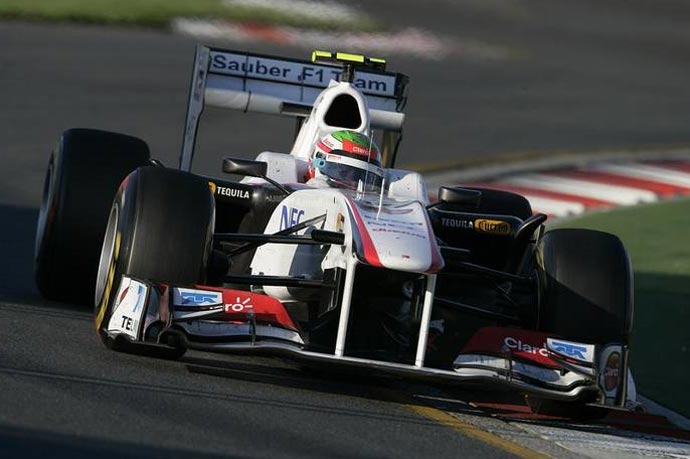 sergio perez sauber f1 2011 austrália