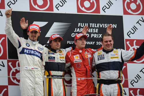 Podio gp do japão 2008