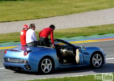 felipe massa e fernando alonso ferrari california valencia