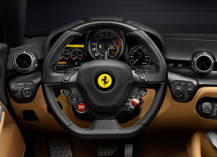 ferrari f12 berlinetta interior painel