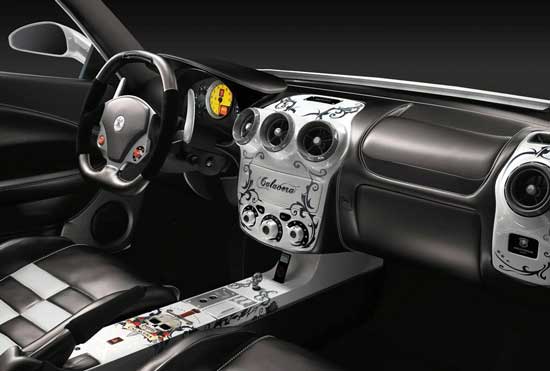 interior ferrari f430 calavera