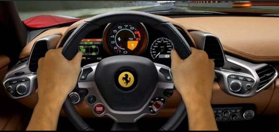 interior ferrari 458 italia