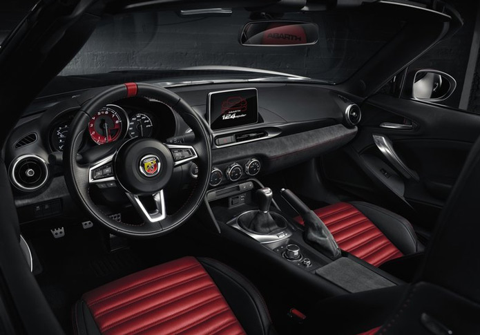 fiat 124 spider abarth interior