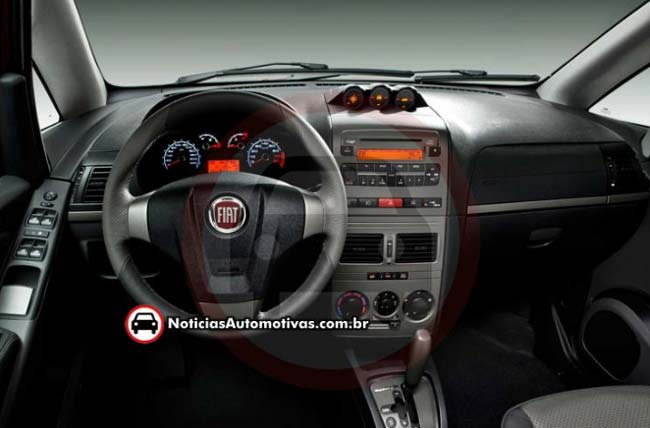 novo fiat idea adventure 2011 interior painel