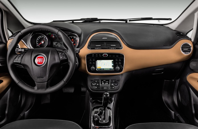 fiat linea 2016 central multimidia uconnect