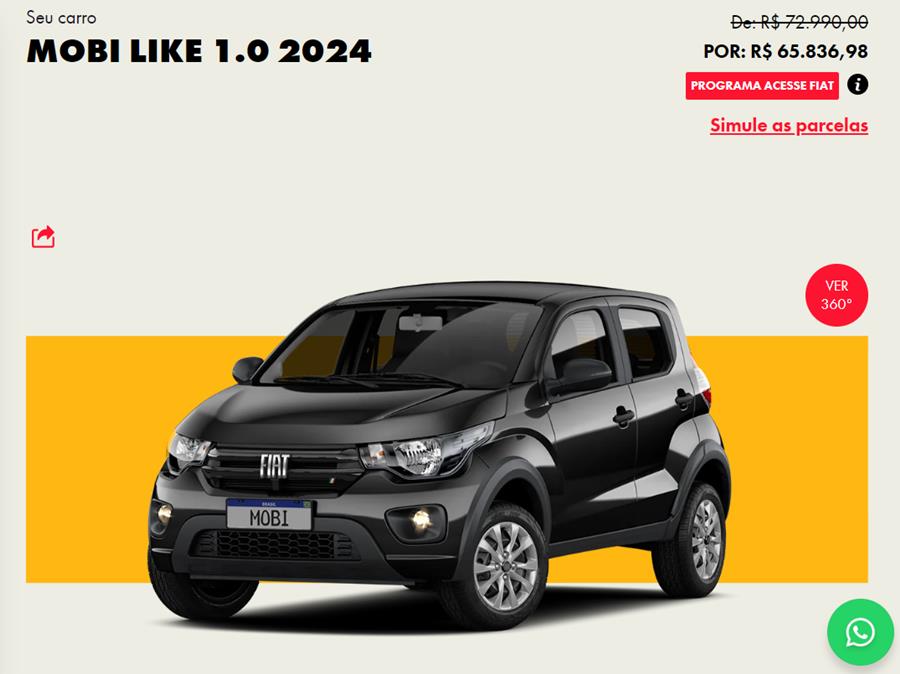 fiat mobi like 2024