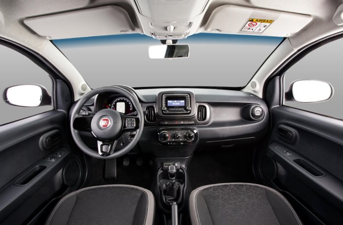 fiat mobi way interior painel