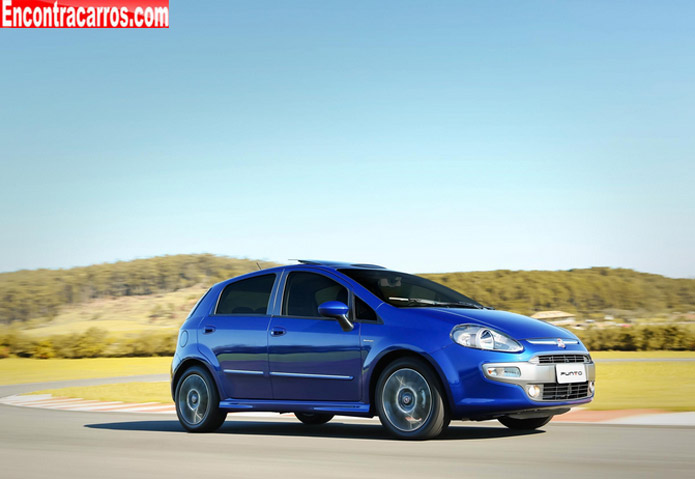 fiat punto sporting azul 2014