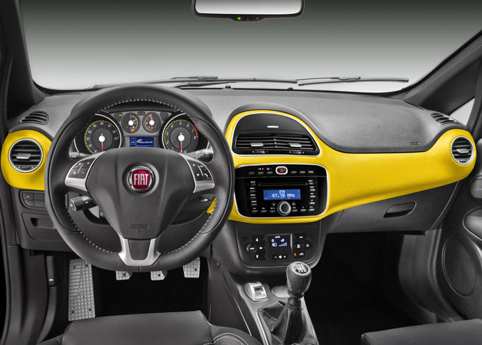 interior painel novo fiat punto t jet 2013