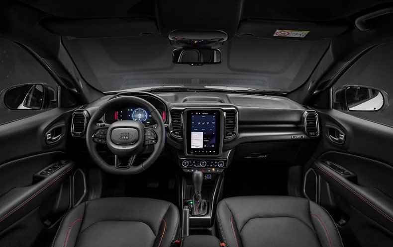 fiat toro 2024 ultra interior painel