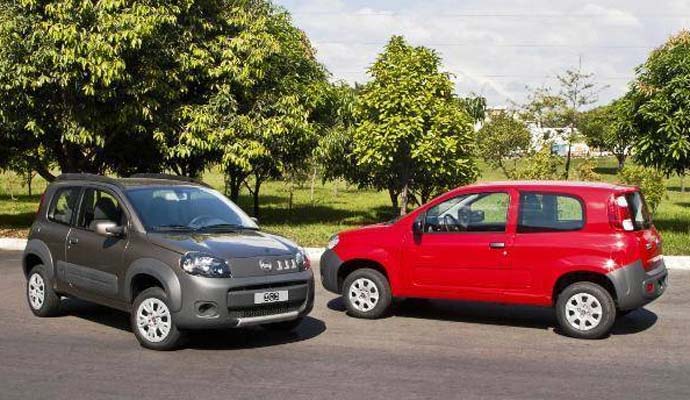 novo fiat uno 2 portas