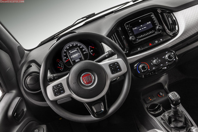 fiat novo uno evolution 2015 interior painel