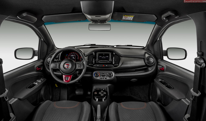 fiat novo uno sporting 2015 interior