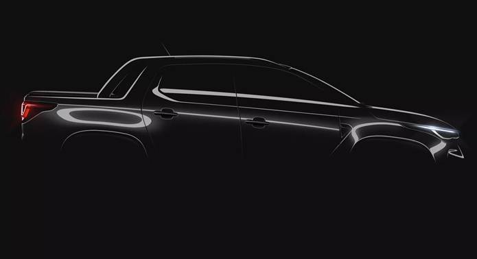 nova fiat strada 2021 teaser