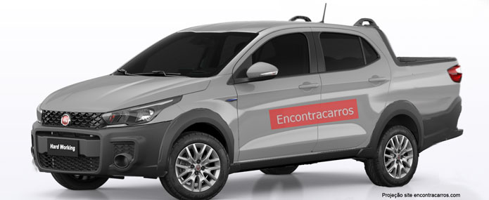 projeção fiat strada 2020 / nova picape compacta fiat / fiat argo picape cabine dupla / fiat argo pick up