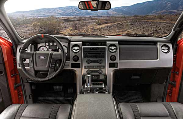 ford f 150 svt raptor 2010 interior painel