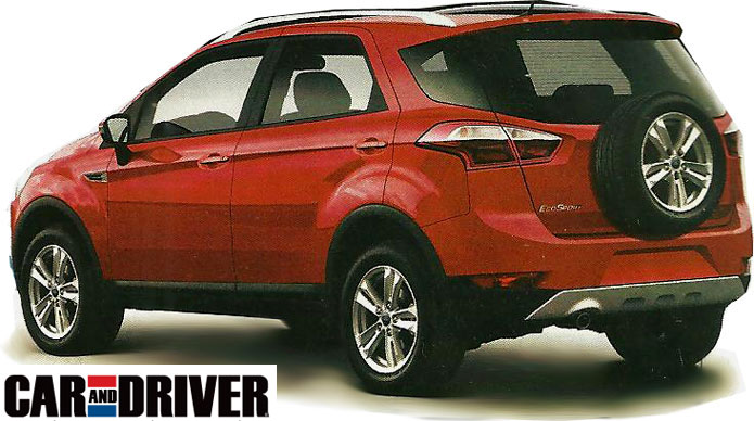 ford ecosport 2013 traseira