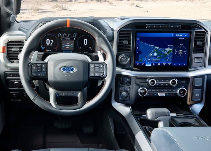 ford f-150 raptor 2022 interior painel