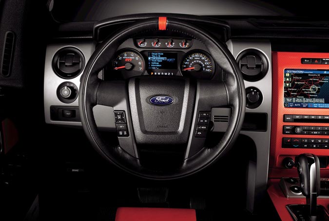 interior f-150 svt raptor 2011