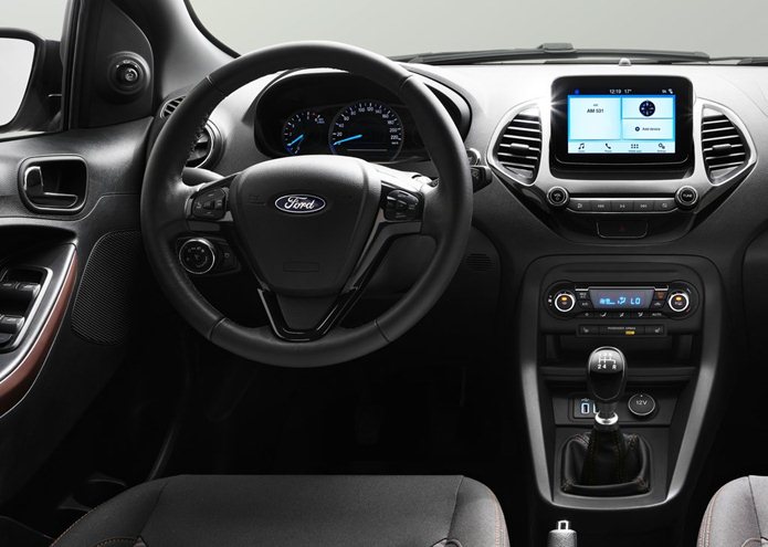 ford ka freestyle 2019 interior painel sistema multi-mídia