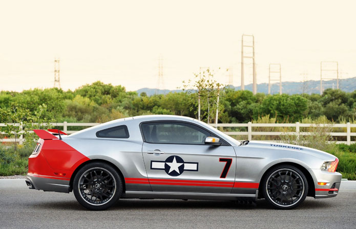 ford mustang red tail