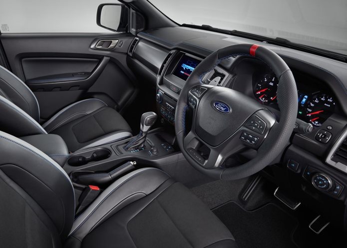 ford ranger raptor interior