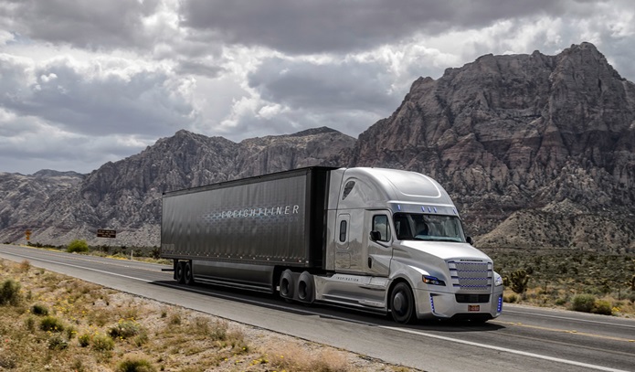 freightliner inspiration caminhão autonomo