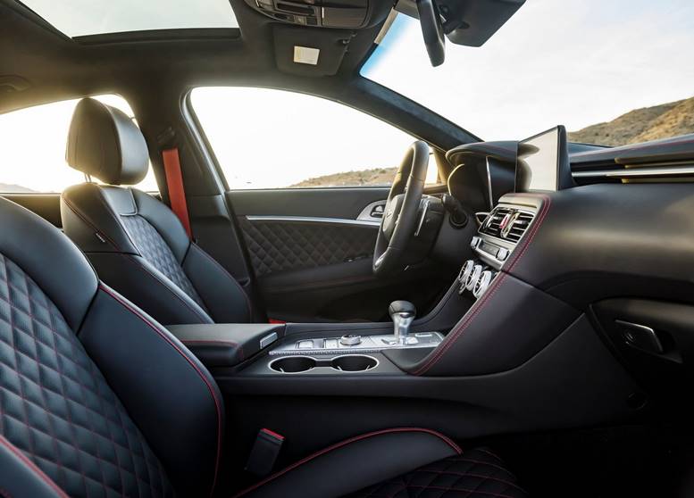 genesis g70 2022 interior