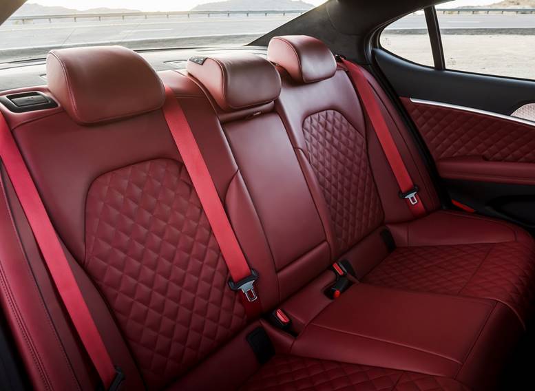 genesis g70 2022 interior banco traseiro rear seat