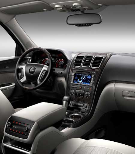 interior gmc acadia denali 2011