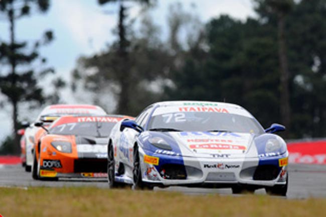 itaipava gt brasil curitiba cristiano federico e claudio lara ferrari f430 challenge 