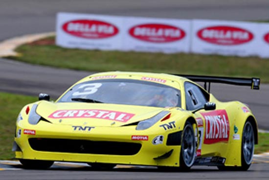 Rafael Derani e Cláudio Ricci ferrari 458 italia gt3 itaipava gt brasil santa cruz do sul 2011