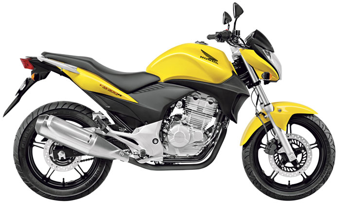 honda cb300 r amarela 2012