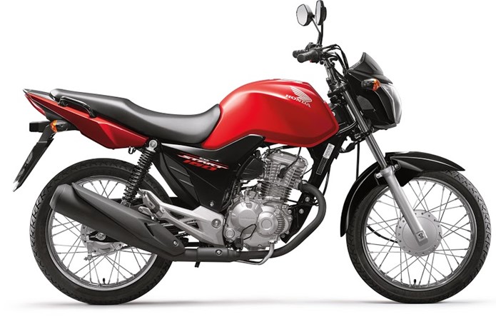 honda cg 160 start  vermelha